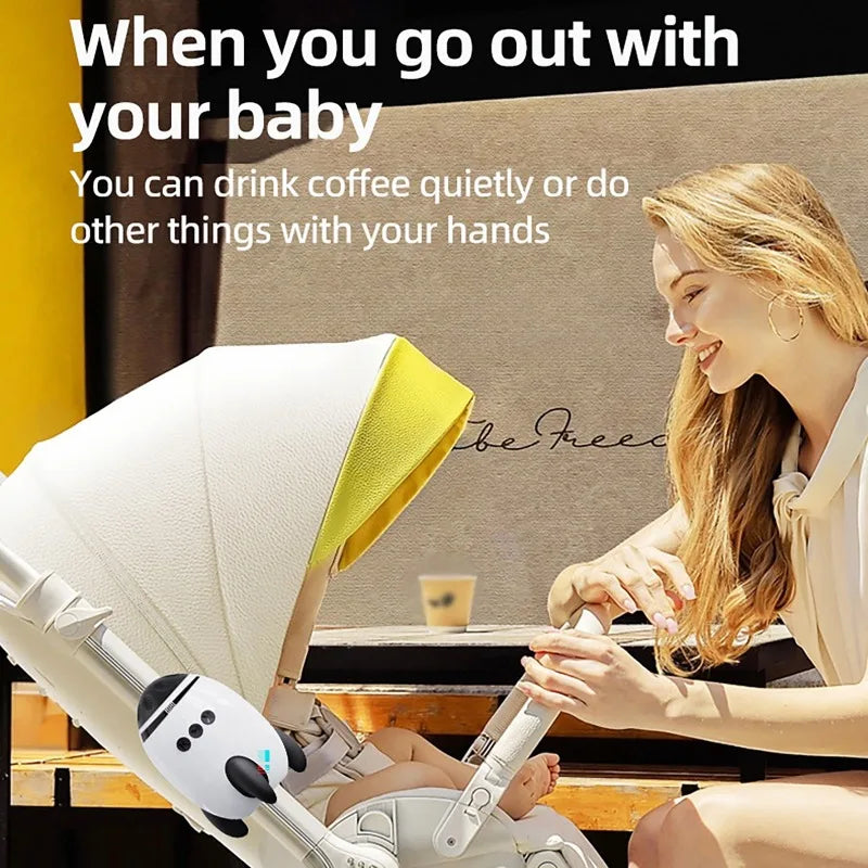 Portable Baby Calming Device Multi-Functional Wireless Bluetooth Sleep Aid Vibrating with Soothing Music White Noise Sound