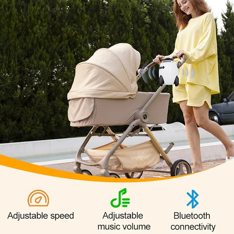 Portable Baby Calming Device Multi-Functional Wireless Bluetooth Sleep Aid Vibrating with Soothing Music White Noise Sound